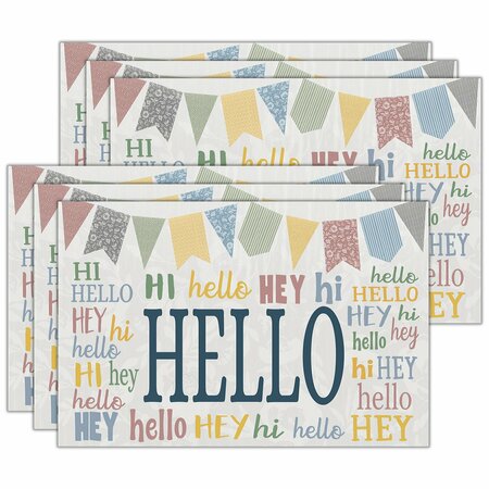 TEACHER CREATED RESOURCES Classroom Cottage Hello Postcards, 180PK 7190